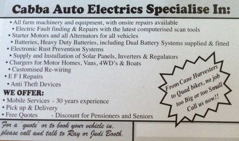 Cabba Auto Electrics - Suburb Australia 0