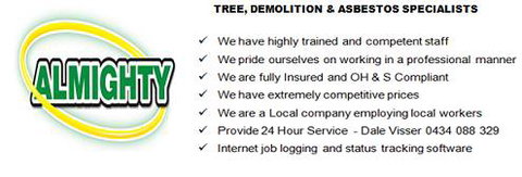 Almighty Trees & Demolition - Suburb Australia 5
