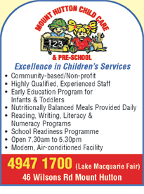 Mount Hutton Child Care Centre & Pre-school - Suburb Australia 1