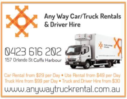Anyway Car/Truck Rentals & Driver Hire - Suburb Australia 0