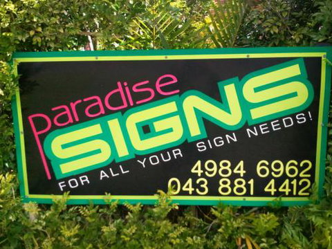 Paradise Signs - Suburb Australia 0