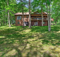 Waterfront Cabin with Deck Dock on Spooner Lake